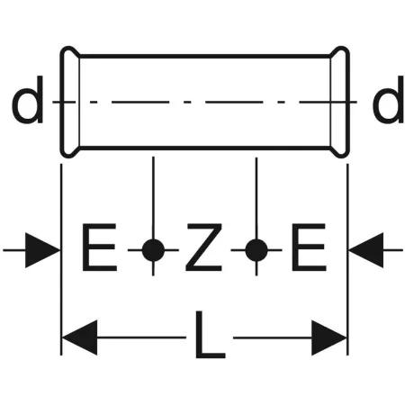 GE Mapress Edelstahl Schiebemuffe (LABS-frei)