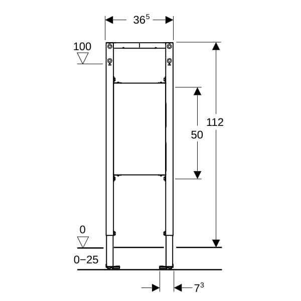 GE Duofix Element für Stütz-/Haltegriffe