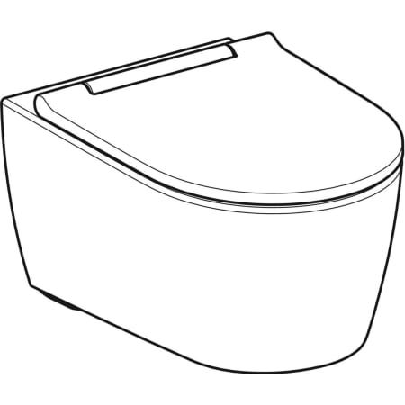 GE ONE Set Wand-WC mit WC-Sitz