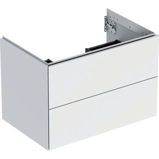 GE ONE Unterschrank für WT/-Platte 2 Schubl., 74x50,4x47cm, weiß matt