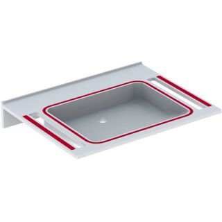 GE Publica WT, eckiges Design, m. Auss. 70x55cm, demenzgerecht, o.Hl.,o.Ül, weiß