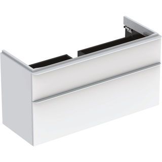 GE Smyle Square US für WT, m. 2 Schubl. 118,4x61,7x47cm, weiß
