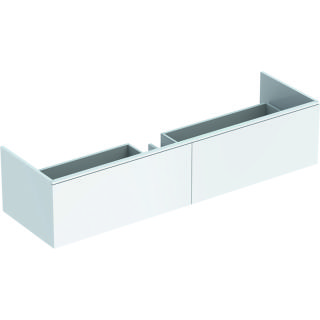 GE Xeno2 Unterschrank f. WT aus VARICOR mit zwei Hl., 139,5x35x47,3cm, weiß