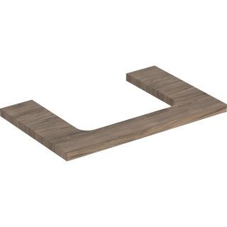 GE ONE WT-Platte, Ausschnitt mi. für AWT 75x3x47cm, Nussbaum hickory