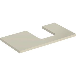 GE ONE WT-Pl. Aus re für AWT Schalenform 90x3x47cm, sandgrau hgl.