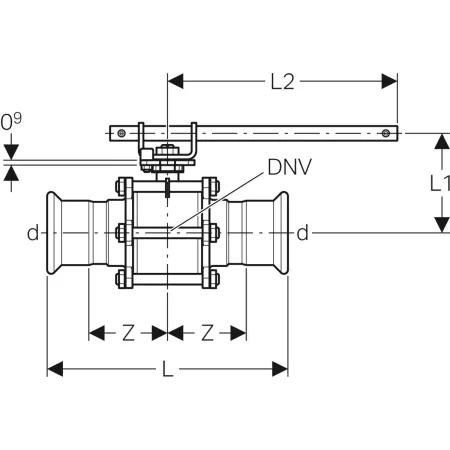 GE Mapress Kugelhahn NPW, mit