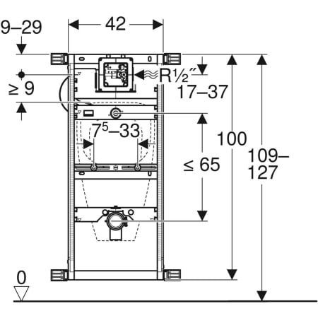 GE Kombifix Element für Urinal