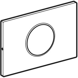 GE Sigma10 BetPl. für WC-Strg., verschr. elektron. Sp-Ausl., Round, schwarz/swm