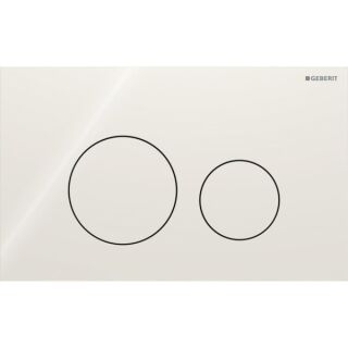 GE Sigma 40 BetPl., für 2-Mengen-Spülung Round, Glas, sand-grau