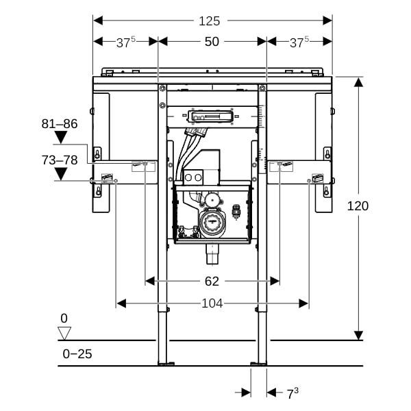 GE Duofix Element für Waschtisch