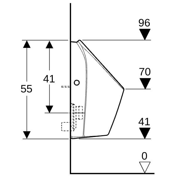 GE Renova Urinal