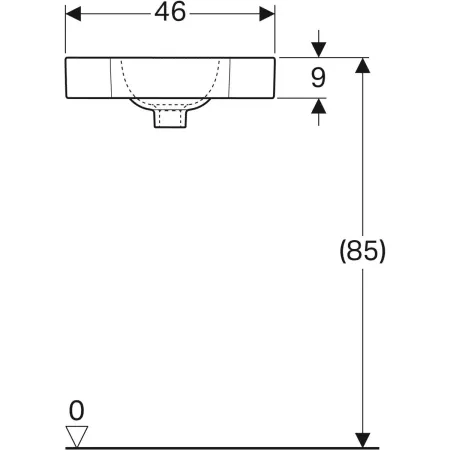 GE iCon Eckhandwaschbecken