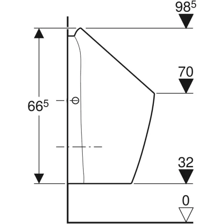 GE Urinal Preda, wasserlos
