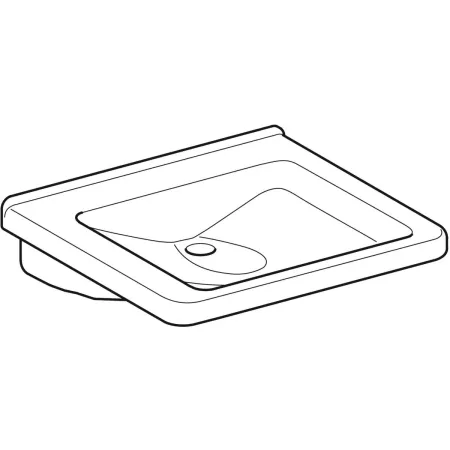 GE Renova Comfort Square WT barrierefrei 60x55cm, o. Hl., o. Ül., weiß, KeraTect