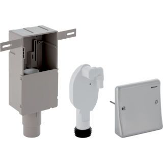 GE UP-Geruchsverschluss mit Anschluss Wandeinbaukasten u. Abdeckplatte d50-56