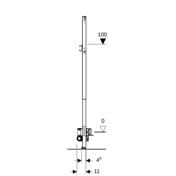 GE Duofix Element für Dusche