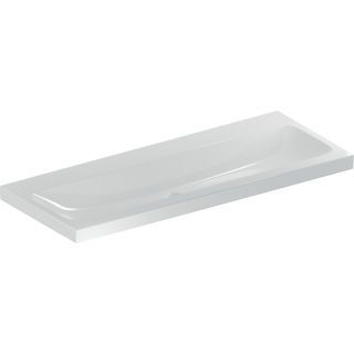 GE iCon Light Waschtisch 120x48cm ohne Hahnloch, ohne Überlauf, weiß