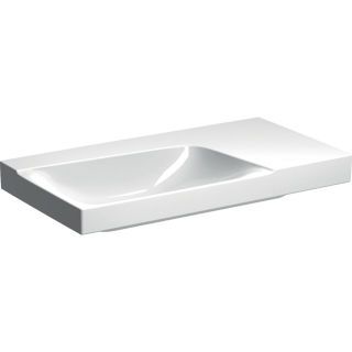 GE Xeno2 Waschtisch m. Ablg. re, 90x48cm o. Hl., o. Ül., weiß, KeraTect