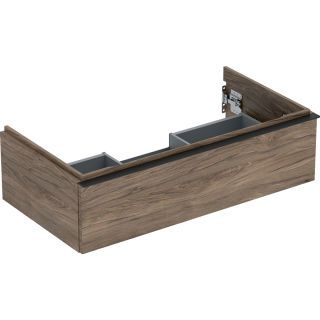 GE iCon Unterschrank für WT, 1 Schubl. 88,8x24,7x47,6cm, Nussbaum hi./Gr. Lava