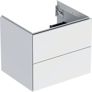 GE ONE Unterschrank für WT/-Platte 2 Schubl., 59,2x50,4x47cm, weiß matt