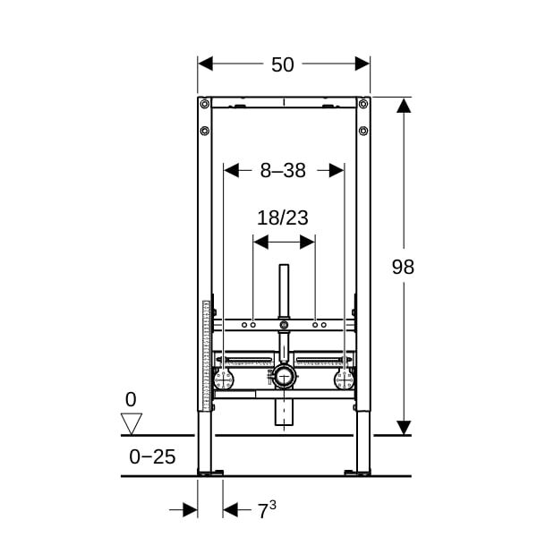 GE Duofix Element für Bidet