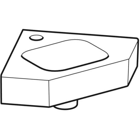 GE iCon Eckhandwaschbecken