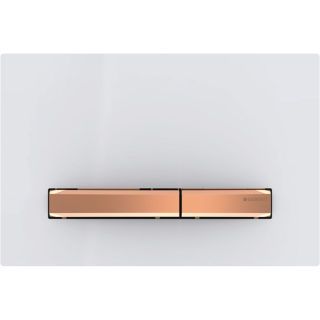 GE Sigma50 BetPl., für 2-Mengen-Spülung Square, Metallfarbe rotgold, weiß