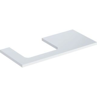 GE ONE WT-Platte, Ausschnitt li, für AWT 105x3x47cm, weiß hgl.