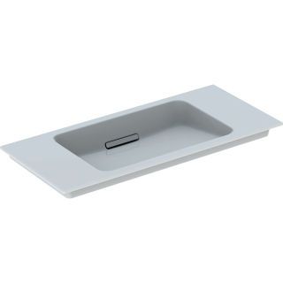 GE ONE MWT, 90x40cm, CleanDrain v.Ausld. o.Hl., Ül. verd., weiß Tect/weiß glzd