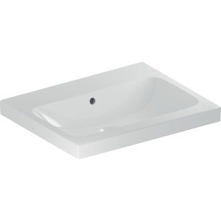 GE iCon Light Waschtisch 60x48cm ohne Hahnloch, mit Überlauf, weiß