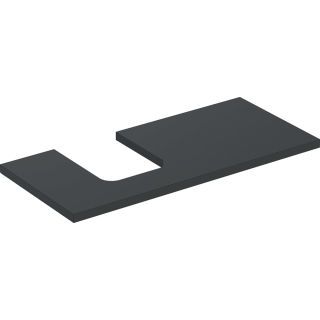 GE ONE WT-Pl. Aus li für AWT Schalenform 105x3x47cm, lava matt