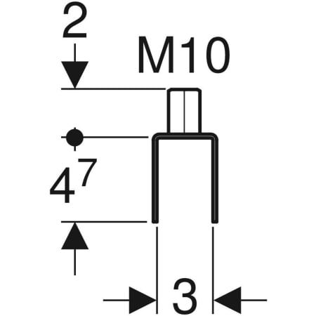 GE Pluvia Aufhängeelement 4Kt-Profil
