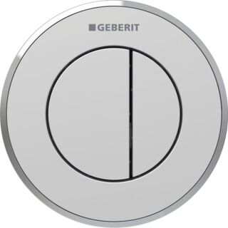 GE Typ 10 Fernbetätigung, pneum. 2-M-Sp., UP-Drücker, Round, chrma, Etc/p