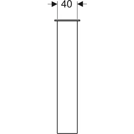 GE Set Füße, H:23cm chrom