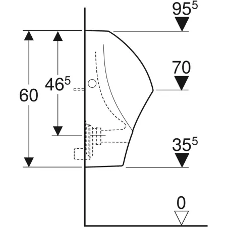 GE Renova Urinal