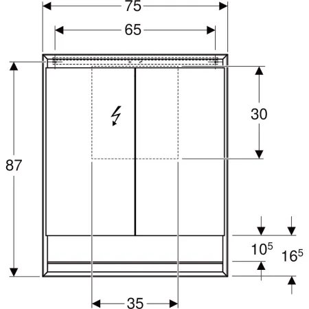 GE ONE Spiegelschrank mit ComfortLight