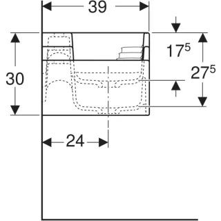 GE Bambini Spiel/Waschlandschaft B:180cm 4 Waschpl., tieferes B li, 4 Hl., rot