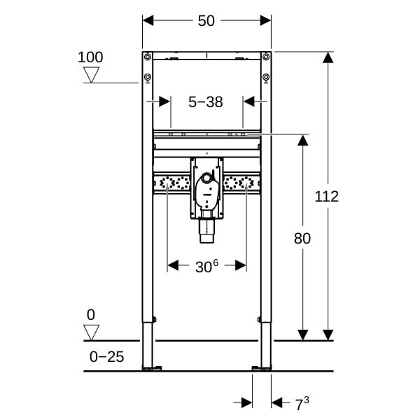 GE Duofix Element für Waschtisch