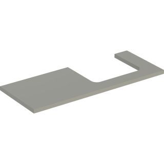 GE ONE WT-Platte, Ausschnitt re, für AWT 120x3x47cm, greige matt