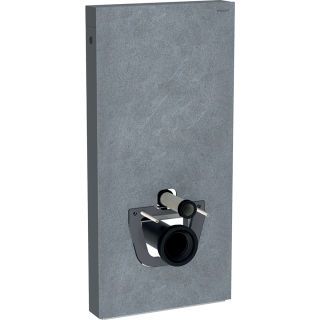 GE Monolith Sanitärmodul für Wand-WC 101cm Steinzeug Schieferoptik, Alu.