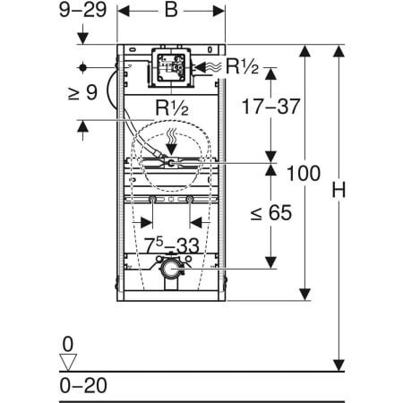 GE GIS Element für Urinal