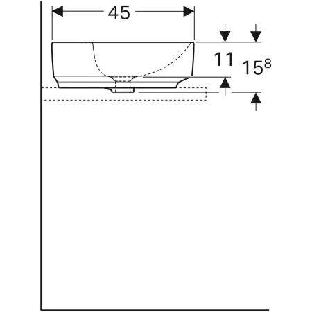 GE VariForm Aufsatzwaschtisch
