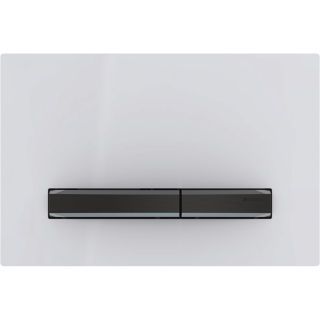 GE Sigma50 BetPl., für 2-Mengen-Spülung Square, Metallfarbe schwarzchr., weiß