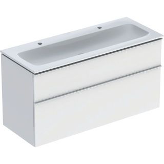 GE iCon Set MWT m. US, 2 Schubl. 120x63x48cm, weiß matt