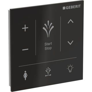 GE Wandbedienpanel f. Geberit AquaClean Sela, Glas schwarz
