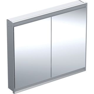 GE ONE Spiegelschrank mit ComfortLight 2 Türen, UP-Mont., 105x90x15cm, alu.