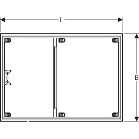 GE Installationsrahmen für Setaplano DFl über 100cm, für 6 Füße, 100x120cm