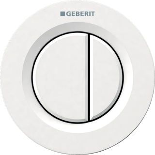 GE Typ 01 Fernbetätigung, pneum. 2-M-Sp., UP-Drücker, Round, weiß