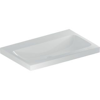GE iCon Light Waschtisch 75x48cm ohne Hahnloch, ohne Überlauf, weiß