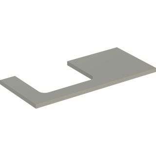 GE ONE WT-Platte, Ausschnitt li, für AWT 105x3x47cm, greige matt